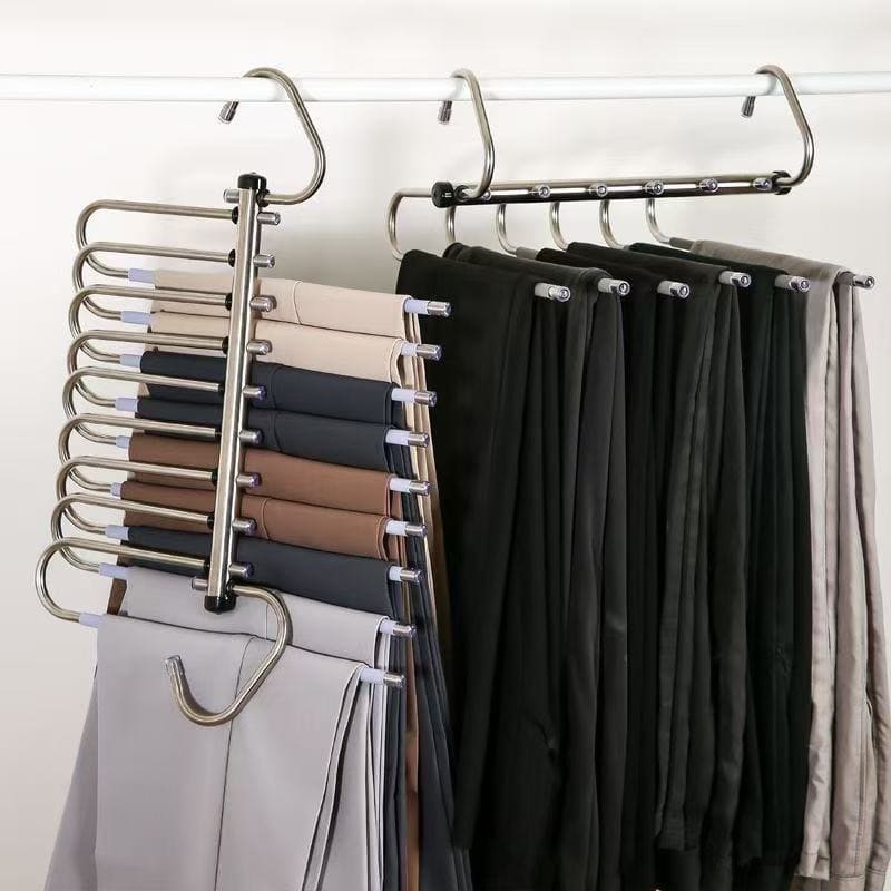 Chinese stainless steel pants rack exports, US imports seamless pants rack – multi-layer pants storage rack – pants storage rack tariff policy decreases!
